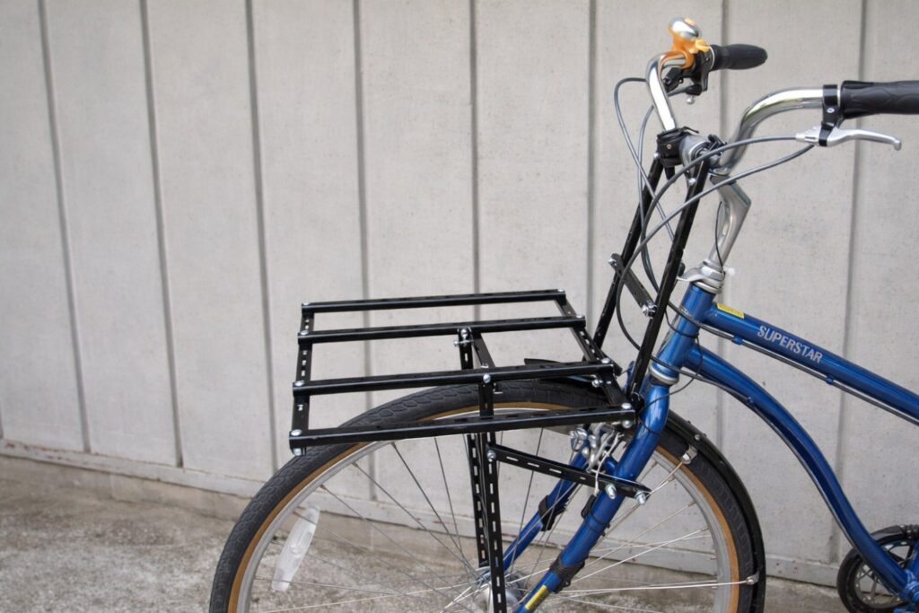 DIY Bike Rack From Shelf Supports (Ann's Porteur Build)