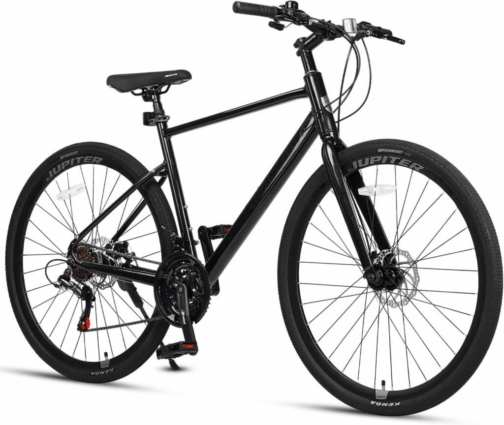 AVASTA Jupiter 700C road bike for commuting with lightweight steel frame and drop bars