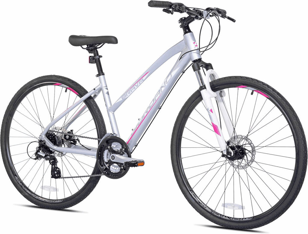 Giordano Brava hybrid bike for commuting featuring aluminum frame and 700c wheels