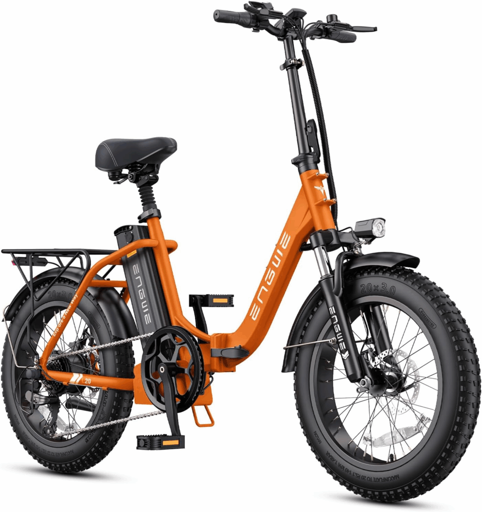 ENGWE 1125W Electric Bike
Electric bikes for commuting - ENGWE 1125W with fat tires and front suspension fork
