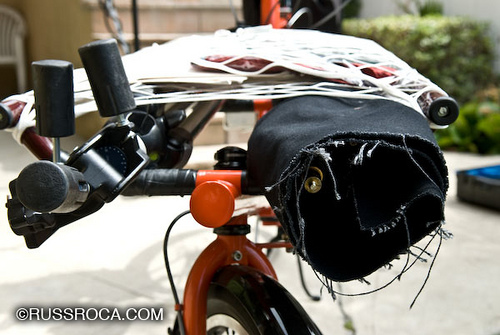 Bilenky front-loader cargo bike showing boom tube design