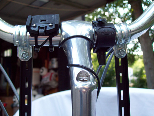 7. Measure and cut the cross brace at the top of the lower uprights (just under the rack but over the tire).