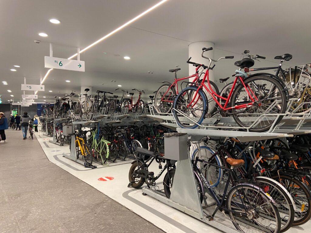 Underground Bicycle Garage in Central Amsterdam