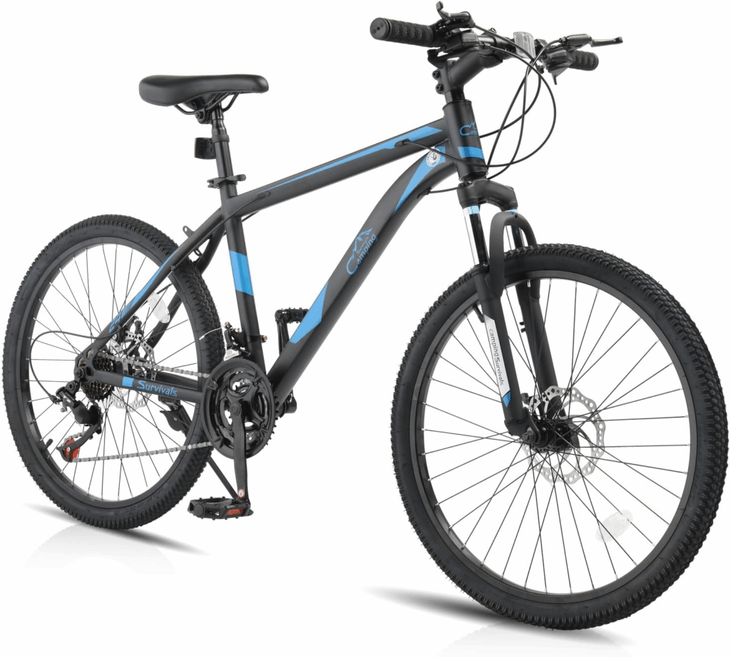 Ktaxon mountain bike - best beginner mountain bikes with 21-speed Shimano drivetrain and disc brakes