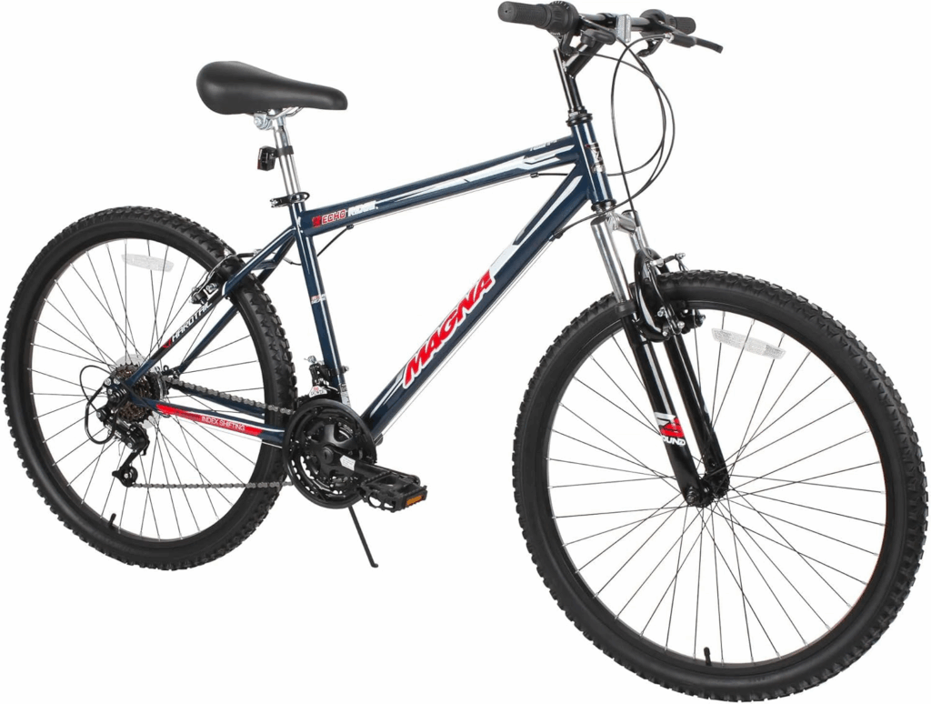Dynacraft Magna Echo Ridge - best beginner mountain bikes with steel frame and front suspension