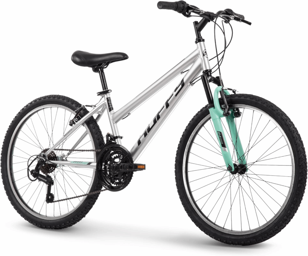 Huffy Stone Mountain hardtail - best beginner mountain bikes with Shimano shifting for casual trails