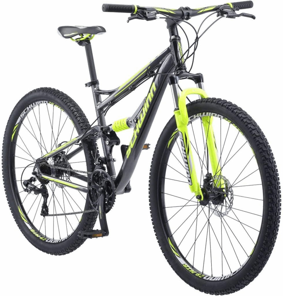 Schwinn Traxion dual suspension best bikes for heavy riders with 29-inch wheels