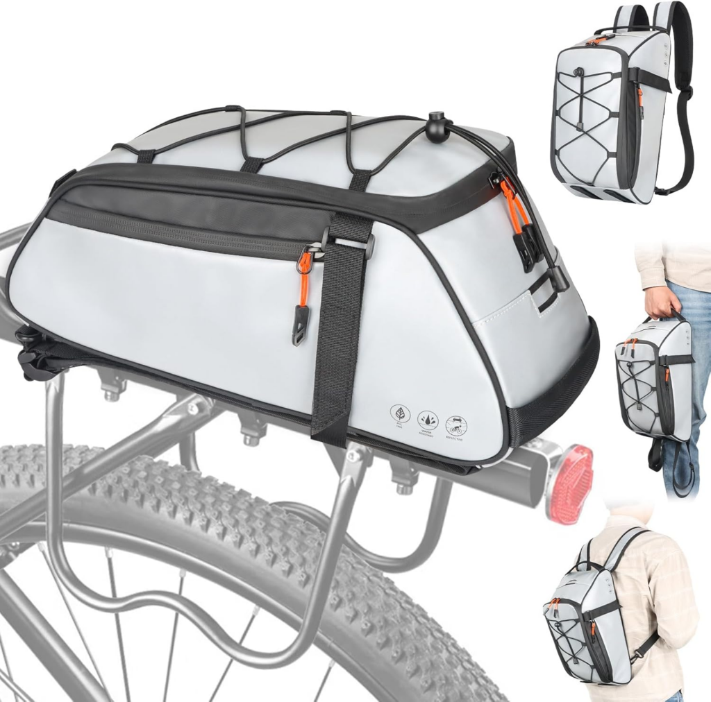 Product image for HuiJuKeJi Bike Trunk or Backpack Bag